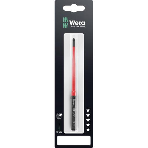Wera Kraftform Kompakt VDE 65 iS PZ/S # 1x157 mm TIE SB pro elektrotechniky Plus/Minus výměnné bity s rukojetí 1 mm
