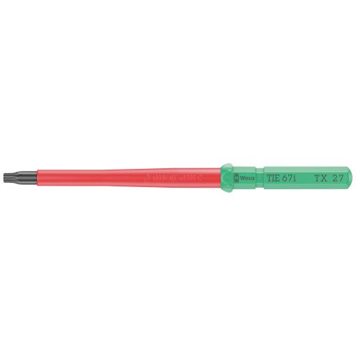 Wera Kraftform Kompakt VDE 67 i TX 27 x 157 mm TIE pro elektrotechniky TORX výměnné bity s rukojetí
