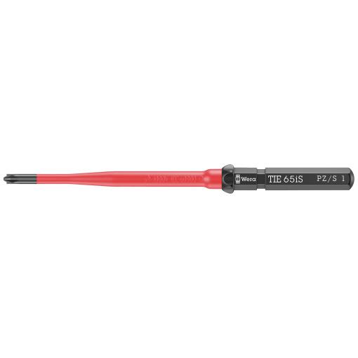 Wera Kraftform Kompakt VDE 65 iS PZ/S # 1 x 157 mm TIE pro elektrotechniky Plus/Minus výměnné bity s rukojetí 1 mm