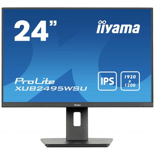 Iiyama ProLite XUB2495WSU-B7 LED monitor 61.2 cm (24.1 palec)1920 x 1200 Pixel, 16:10, 4 ms, IPS LED