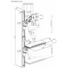 SpeaKa Professional SP-MM-960 držák na zeď pro monitor s držákem ke klávesnici, Nad sebou 43,2 cm (17) - 109,2 cm (43) bílá nastavitelná výška, nakláněcí,