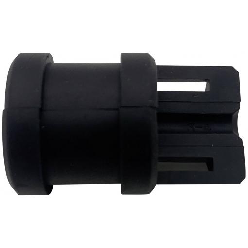 TRU COMPONENTS TC-KDT/Z 13 kabelová průchodka s drážkami 14 mm, Termoplastický kaučuk, černá, 1 ks