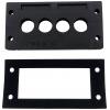 TRU COMPONENTS TC-KDL 16/4 lišta pro zavádění kabelů 16 mm, PA, černá, 1 ks