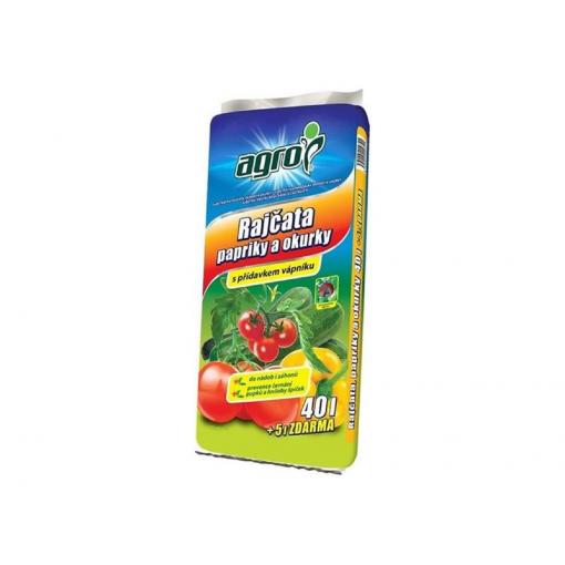Substrát pro rajčata a papriky AGRO 45l