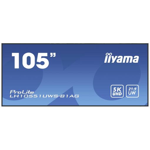 Iiyama ProLite LH10551UWS-B1AG displej Digital Signage Energetická třída (EEK2021): G (A - G) 266.7 cm (105 palec) 5120 x 2160 Pixel 24/7 Funkce proti