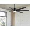 Lucci AIR Atlanta stropní ventilátor 52 W (Ø x v) 142 cm x 35 cm černá s dálkovým ovládáním