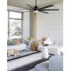 Lucci AIR Atlanta stropní ventilátor 52 W (Ø x v) 142 cm x 35 cm černá s dálkovým ovládáním
