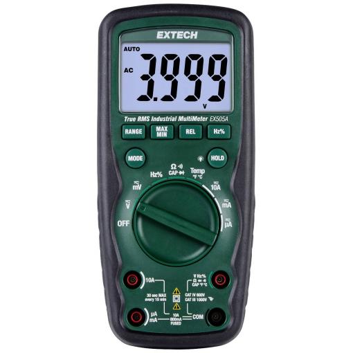 Extech Extech EX505A-K digitální multimetr, CAT IV 600 V, Displej (counts): 6000