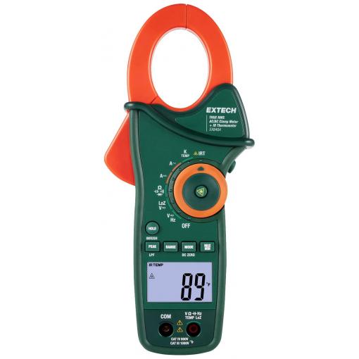 Extech Extech EX840A digitální proudové kleště, IR teploměr, LoZ, CAT IV 600 V, Displej (counts): 6000