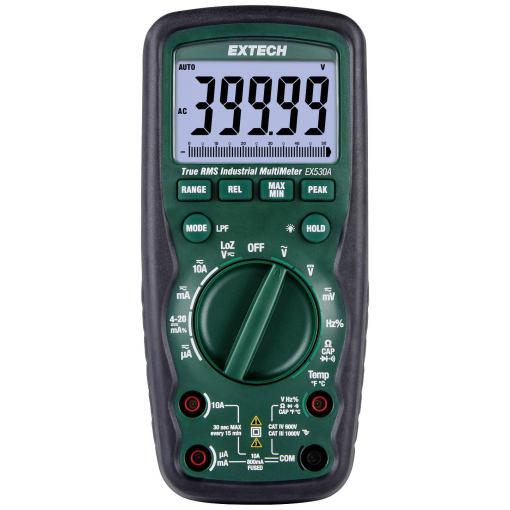 Extech Extech EX530A digitální multimetr, CAT IV 600 V, Displej (counts): 50000