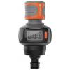 GARDENA 4064161326450 2cestný rozdělovač rychlospojka, 30,3 mm (1) vnitřní závit, 24,2 mm (3/4) vnitřní závit s regulačním ventilem