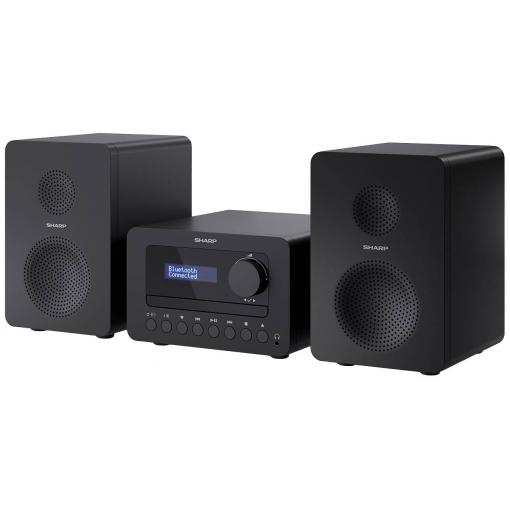 Sharp XL-B520D stereo systém AUX, Bluetooth, DAB+, USB, vč. dálkového ovládání 40 W černá