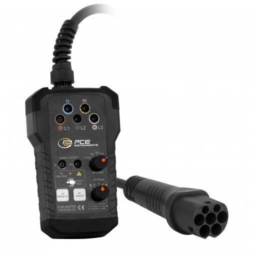 PCE Instruments Tester instalace dobíjecího systému pro elektromobily typ 2, Mode 3 , výstupů 5 x, PCE-EVSE 310+
