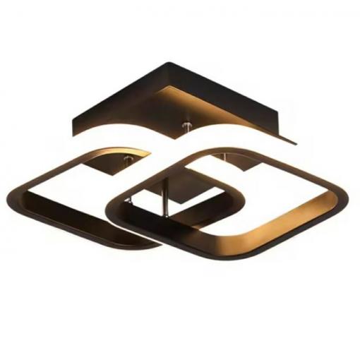 Visací stropní svítidlo PLAFOND se 2× LED pásky, 230 V, 22 W, černé