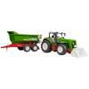 bruder Traktor ROADMAX s čelním nakladačem a klopným přívěškem hotový model Model zemědělského stroje
