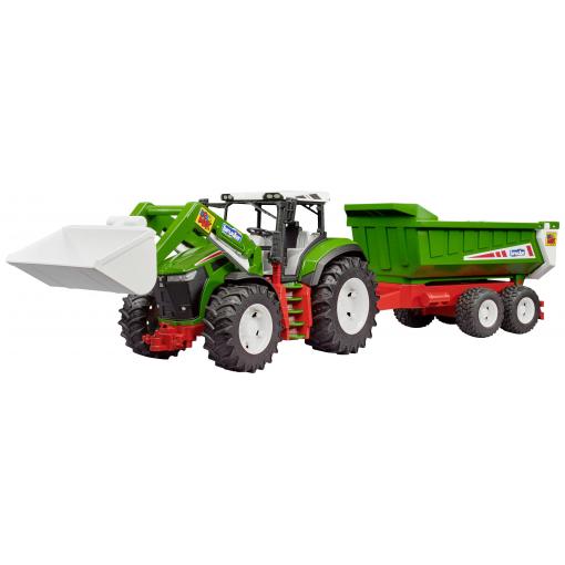 bruder Traktor ROADMAX s čelním nakladačem a klopným přívěškem hotový model Model zemědělského stroje