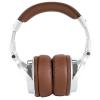 OneOdio Pro-40 sluchátka uzavřená (Over Ear) kabelová stereo stříbrná, hnědá High-Resolution Audio složitelná, otočná sluchátka DJ