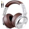 OneOdio Pro-40 sluchátka uzavřená (Over Ear) kabelová stereo stříbrná, hnědá High-Resolution Audio složitelná, otočná sluchátka DJ