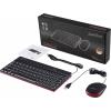 Perixx PERIDUO-212 USB sada klávesnice a myše německá, QWERTZ černá, červená