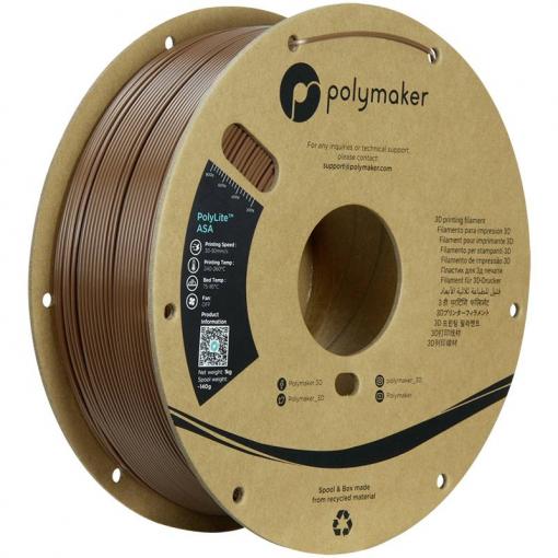 Polymaker PF01032 Army Brown vlákno pro 3D tiskárny ASA odolné proti UV záření, odolné proti povětrnostním vlivům, Žáruvzdorné 1.75 mm 1000 g hnědá PolyLite™ 1