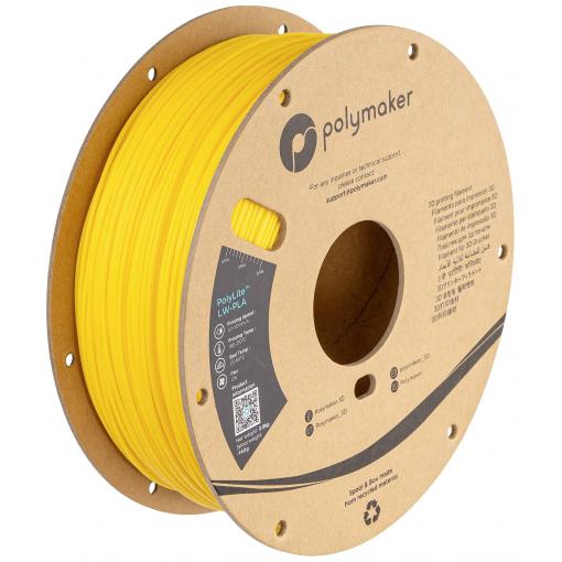 Polymaker PA08009 vlákno pro 3D tiskárny LW-PLA Matná, Nízká hustota 1.75 mm 800 g jasně žlutá PolyLite™ 1 ks