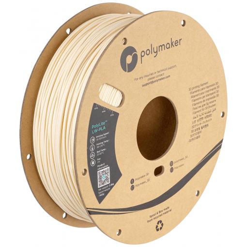 Polymaker PA08002 PA08002 vlákno pro 3D tiskárny LW-PLA Matná, Nízká hustota 1.75 mm 800 g bílá PolyLite™ 1 ks