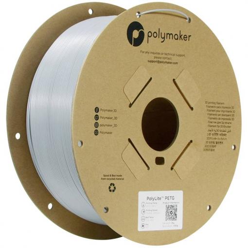 Polymaker PB01053 PB01053 vlákno pro 3D tiskárny PETG plast Žáruvzdorné, Vysoká pevnost v tahu 1.75 mm 3000 g šedá PolyLite™ 1 ks