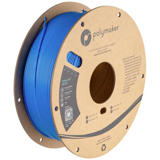 Polymaker PB01042 PB01042 vlákno pro 3D tiskárny PETG plast Žáruvzdorné, Vysoká pevnost v tahu 1.75 mm 1000 g Electric Blue PolyLite™ 1 ks