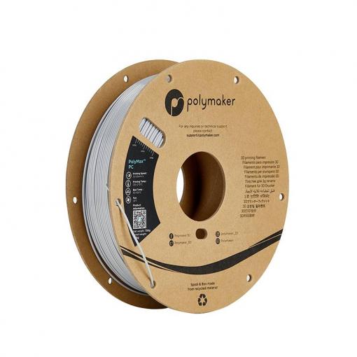 Polymaker PC02005 vlákno pro 3D tiskárny PC polykarbonát Nárazuvzdorný, Žáruvzdorné 1.75 mm 750 g šedá PolyMax™ 1 ks