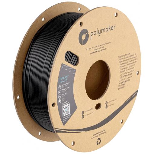 Polymaker PA10001 PA10001 vlákno pro 3D tiskárny PLA-CF Vyztuženo uhlíkovými vlákny 1.75 mm 1000 g černá PolyLite™ 1 ks