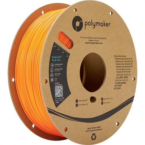 Polymaker PA07010 PA07010 vlákno pro 3D tiskárny PLA Pro Vysoká tuhost, Nárazuvzdorný 1.75 mm 1000 g oranžová PolyLite™ 1 ks