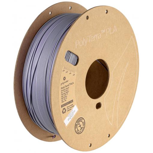 Polymaker PA04023 Dual vlákno pro 3D tiskárny PLA plast Nižší obsah plastů, Matná 1.75 mm 1000 g Mlžná purpurová, šedá, fialová PolyTerra™ 1 ks