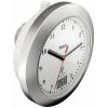 Mebus 41124 DCF nástěnné hodiny 17 cm x 60 mm, stříbrná, vhodné do koupelny / vlhkého prostoru