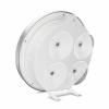 Mebus 41124 DCF nástěnné hodiny 17 cm x 60 mm, stříbrná, vhodné do koupelny / vlhkého prostoru