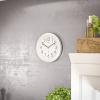 Mebus 52451 DCF nástěnné hodiny 25 cm x 40 mm, stříbrná