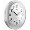 Mebus 52451 DCF nástěnné hodiny 25 cm x 40 mm, stříbrná