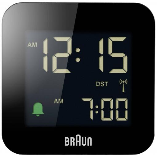 Braun BC08B-DCF DCF budík černá negativní displej