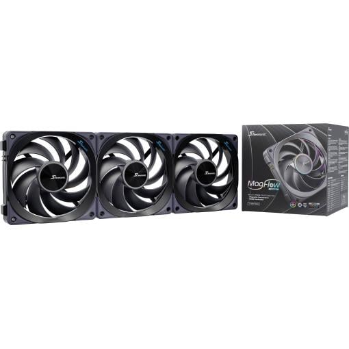 Seasonic MagFlow 1225PWM ARGB 120 PC větrák s krytem černá (š x v x h) 365.8 x 120.4 x 26.6 mm