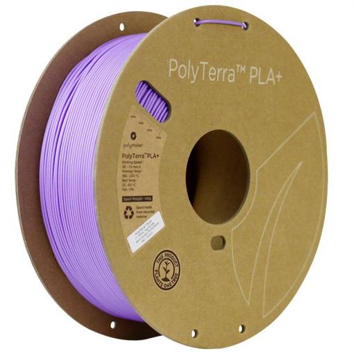 Polymaker PA05003 Regular vlákno pro 3D tiskárny PLA+ Nižší obsah plastů, Vysoká tuhost 1.75 mm 1000 g fialová PolyTerra™ 1 ks