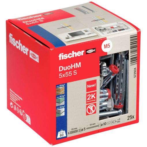 Fischer 572924 DuoHM 5x55 S PH TX hmoždinka do dutin 55 mm 25 ks