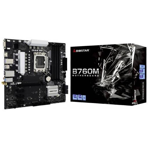 BioStar B760MX2-E Pro D4 Základní deska Socket (PC) Intel® 1700 Tvarový faktor ATX Čipová sada základní desky Intel® B760