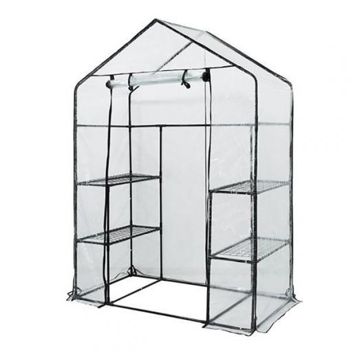 Skleník NEO TOOLS 143 × 73 × 195 cm, PVC fólie, kovová konstrukce