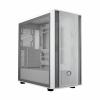 Cooler Master MasterBox 600 Lite midi tower PC skříň bílá boční okno, prachový filtr