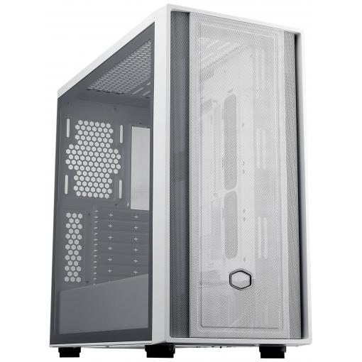 Cooler Master MasterBox 600 Lite midi tower PC skříň bílá boční okno, prachový filtr
