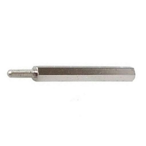 Distanční sloupek kovový DA7 M4×10 mm, niklovaný