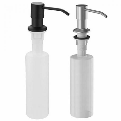 Kuchyňský dávkovač mýdla do dřezu 350 ml, stříbrný
