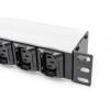 Digitus DN-95427 19 palec zásuvková lišta pro datové skříně 1 U zásuvka C13 10A Vhodné pro hloubku skříně: od 300 mm hliník, hliník (eloxovaný), černá, černá