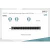 Digitus DN-95427 19 palec zásuvková lišta pro datové skříně 1 U zásuvka C13 10A Vhodné pro hloubku skříně: od 300 mm hliník, hliník (eloxovaný), černá, černá