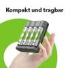 GP Aktion Gratis Ladegerät USB-Modell Ladegerät GP B441 inkl. 4x AA-Akku akumulátor AA, Ni-MH, 2100 mAh, 1.2 V, 1 sada