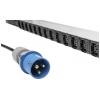 Digitus DN-95450 19 palec zásuvková lišta pro datové skříně zásuvka C13 10A Vhodné pro hloubku skříně: od 300 mm černá